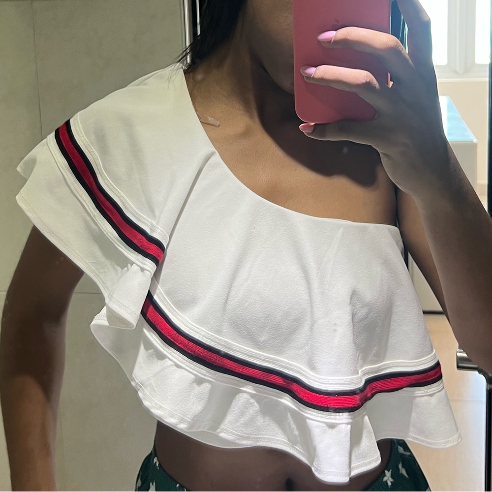 Valentine- One shoulder t-shirt